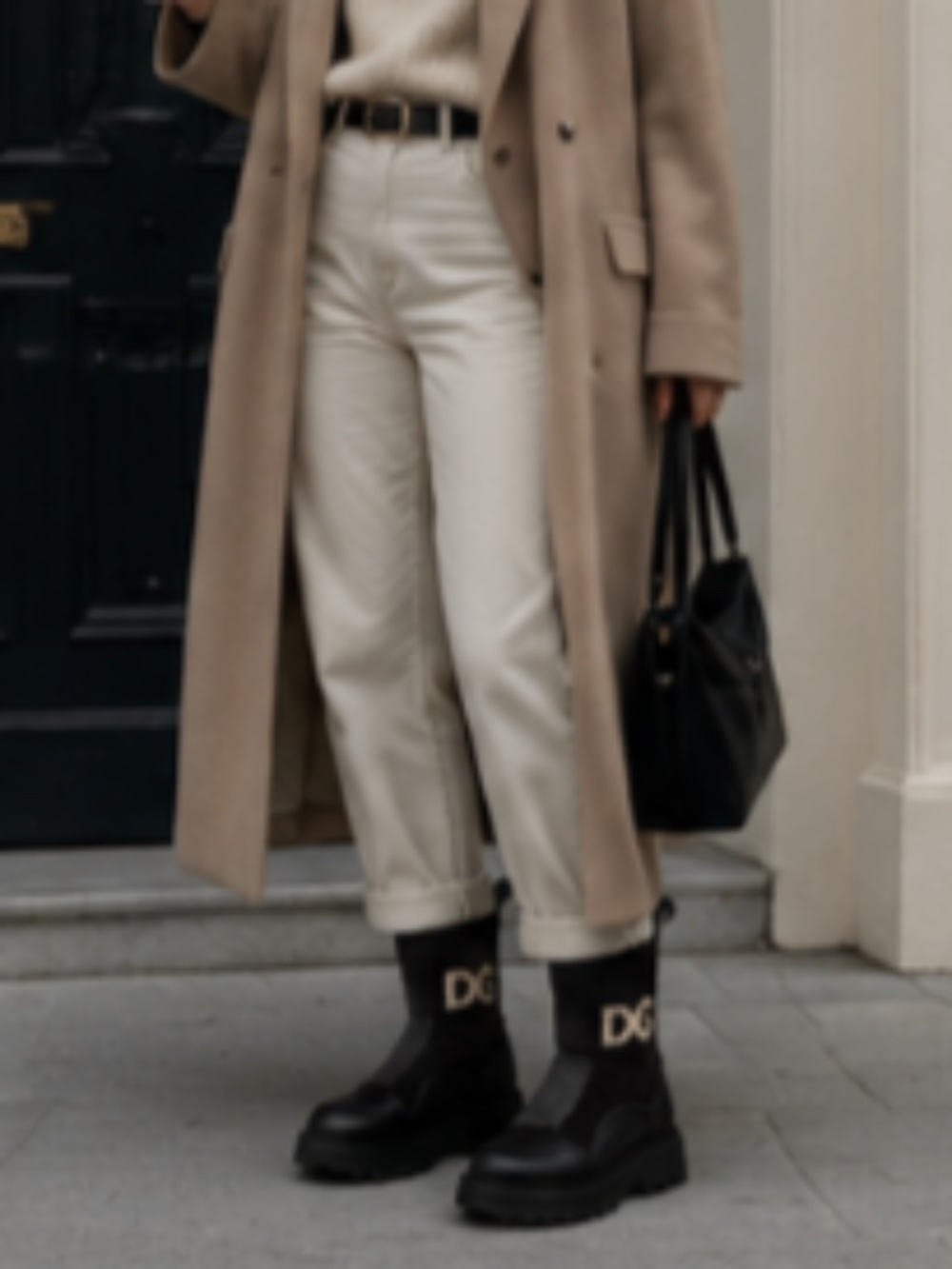 Dolce & Gabbana Logo Sock Ankle Boots